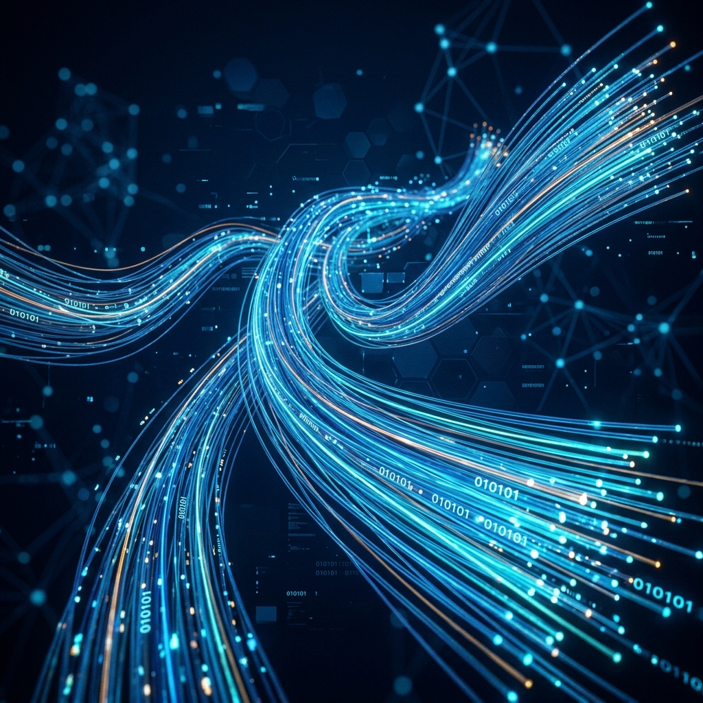 Conexión de fibra óptica global